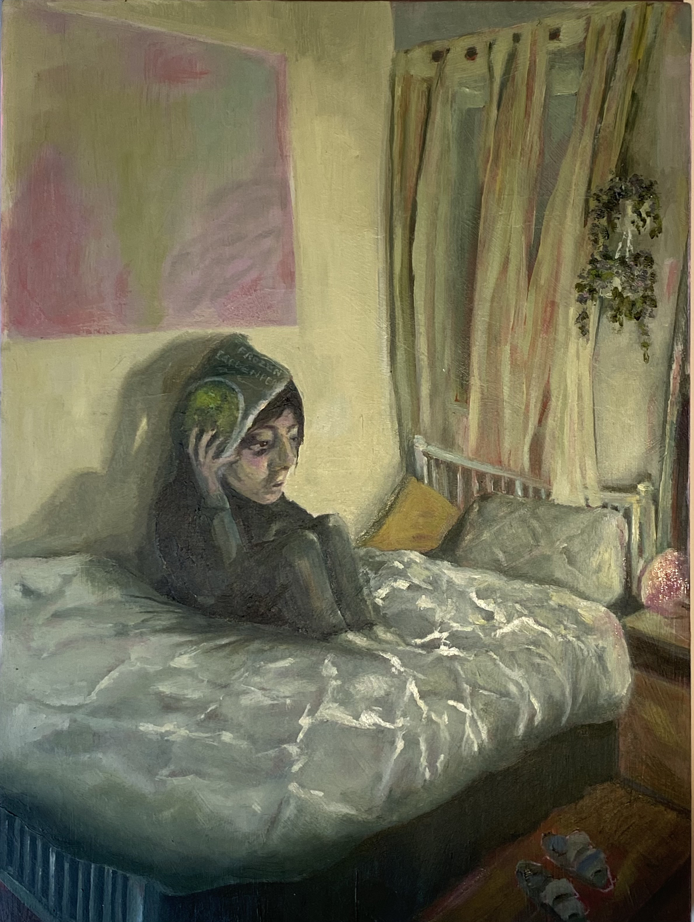 Side profile portrait of a woman
